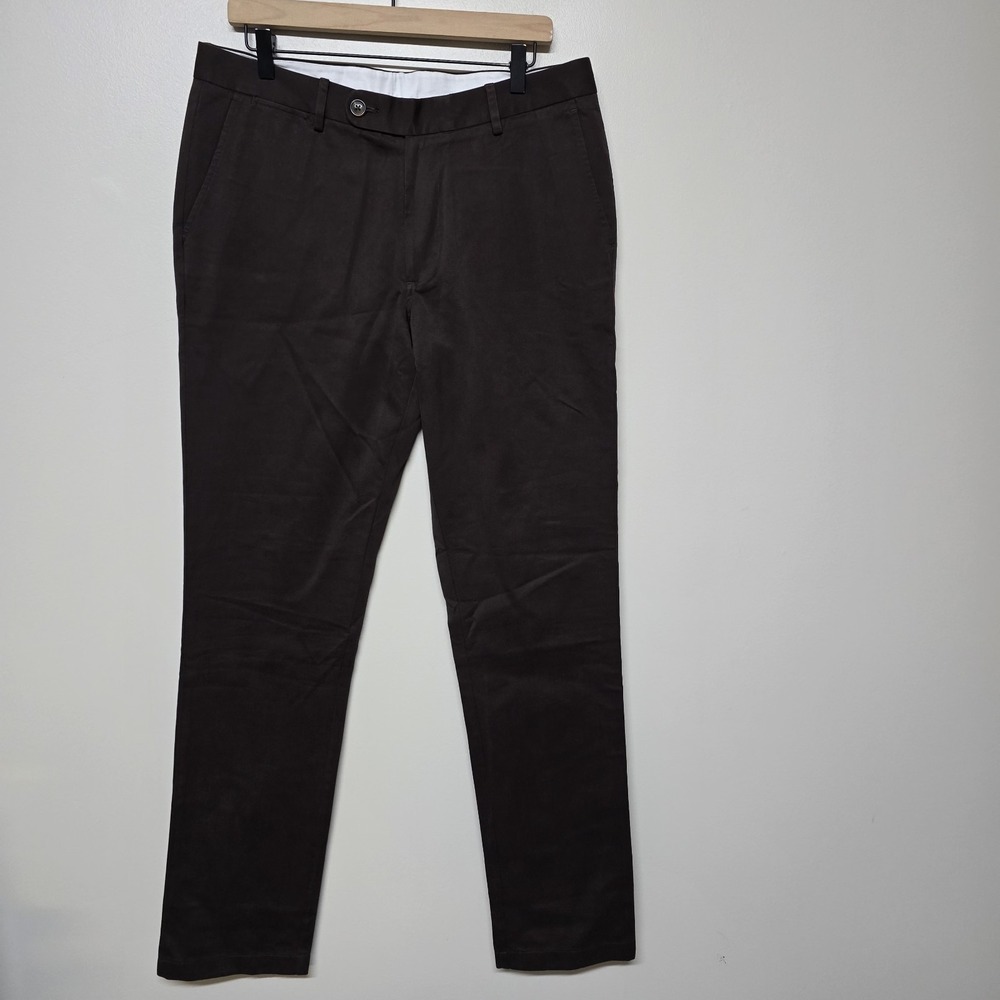 Spier & Mackay Pants Mens 34 Brown Chinos‎ Casual Slim Fit Cotton Straight Leg